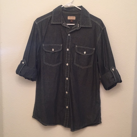 Sonoma Denim Long & Short Sleeve Button Down - Picture 5 of 6